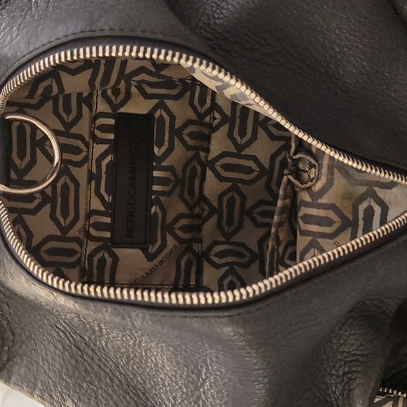 Black Pebbled Leather Rebecca Minkoff 'Julian' Backpack - Picture 4 of 11